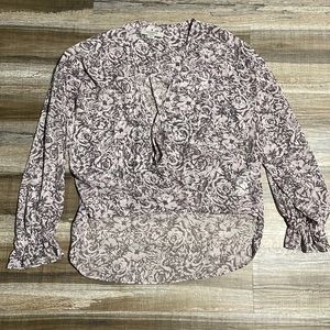 All Saints Womens Long Sleeve Blouse